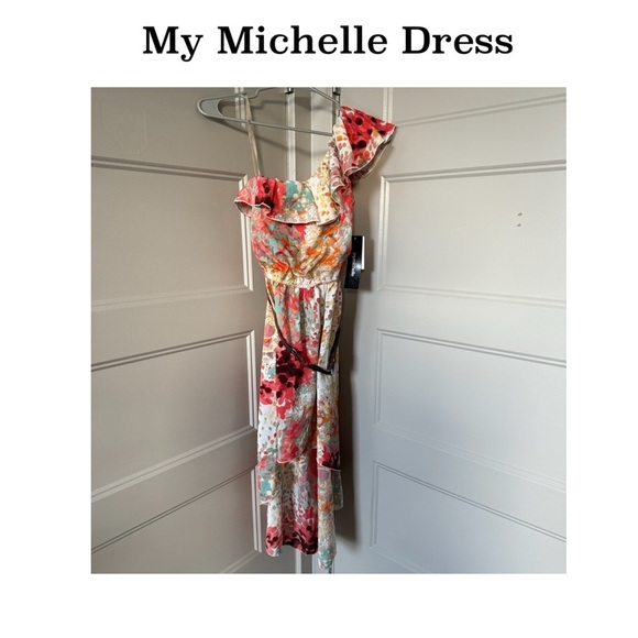 My Michelle Dresses & Skirts - Floral one shoulder summer dress size small